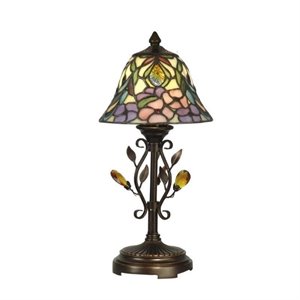 dale tiffany crystal peony accent lamp