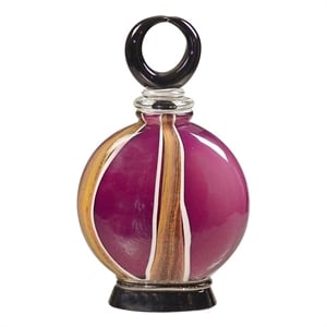 Dale Tiffany Melrose Hand Blown Art Glass Perfume Bottle