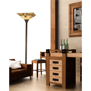 Dale Tiffany Arrowhead Mission Torchiere