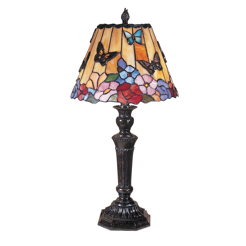 Dale Tiffany Butterfly Peony Tiffany Table Lamp