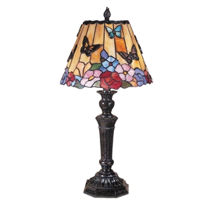 Dale Tiffany Butterfly Peony Tiffany Table Lamp