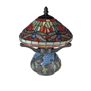 Dale Tiffany Red Dragonfly Tiffany Accent Lamp