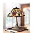 Dale Tiffany Morning Star Table Lamp with Hand Rolled Art Glass