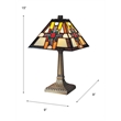 Dale Tiffany Morning Star Table Lamp with Hand Rolled Art Glass