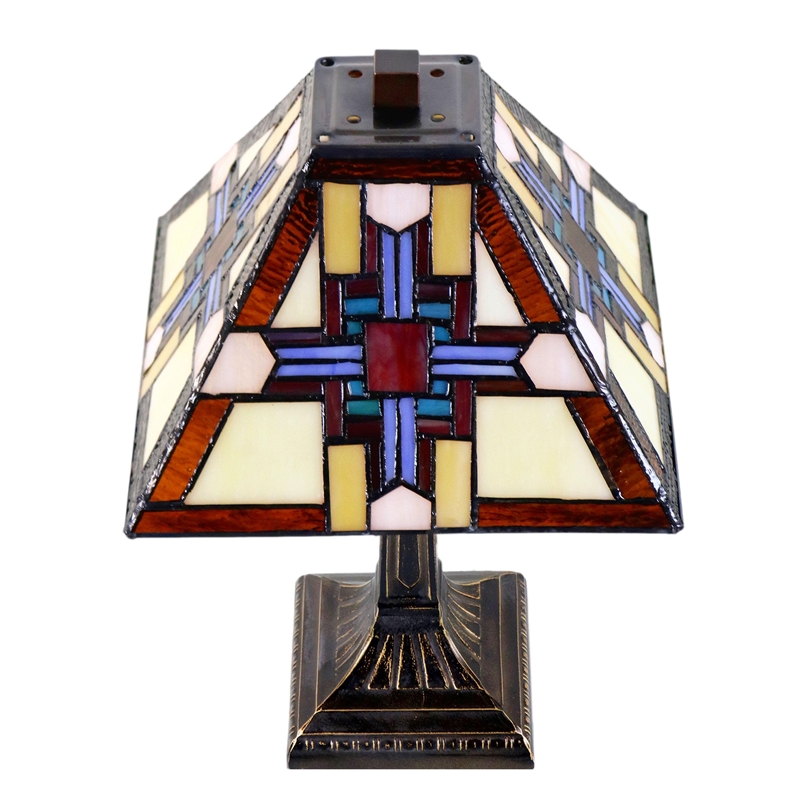 Dale Tiffany Morning Star Table Lamp with Hand Rolled Art Glass
