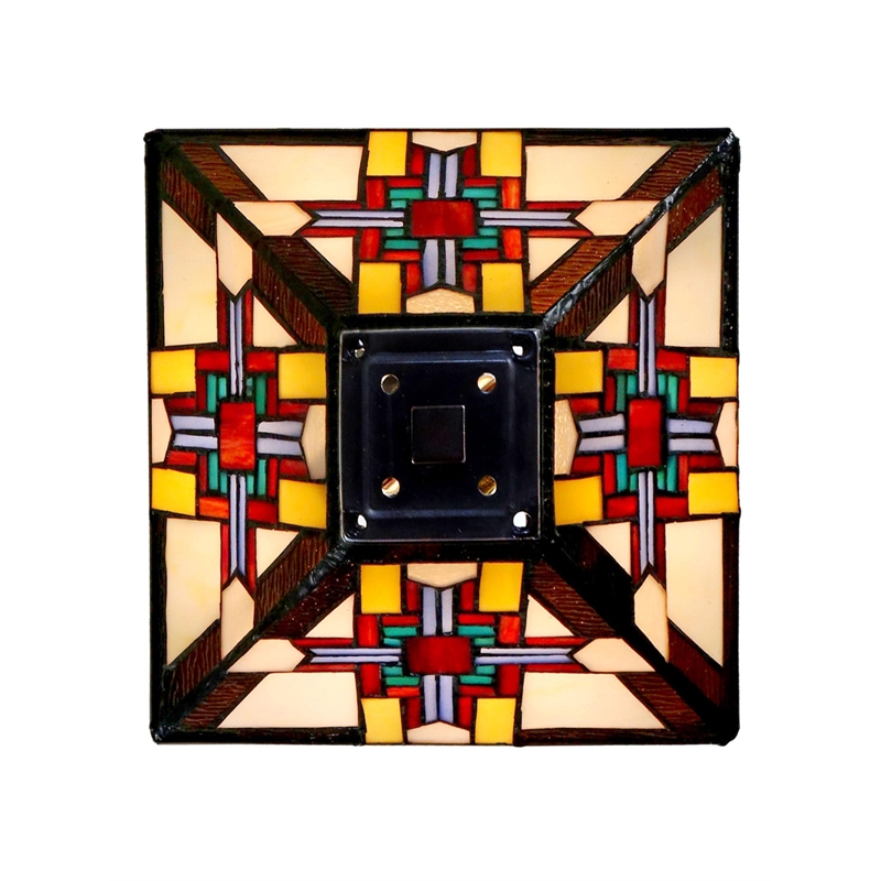 Dale Tiffany Morning Star Table Lamp with Hand Rolled Art Glass