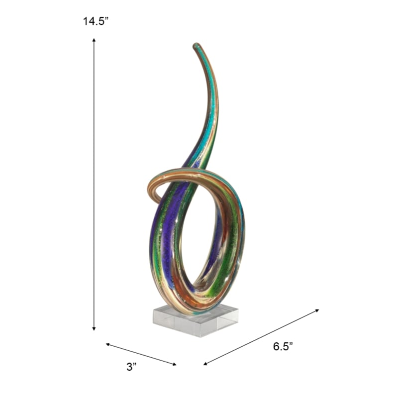 Dale Tiffany Cieza Sculpture Clear