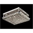 Dale Tiffany Ibiza Crystal Flush Mount in Silver