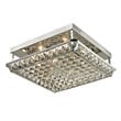 Dale Tiffany Ibiza Crystal Flush Mount in Silver
