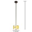 Varesa Mini Pendant in Dark Bronze