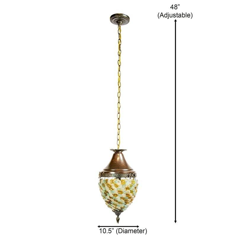 Dale Tiffany Glass Flower Hanging Fixture