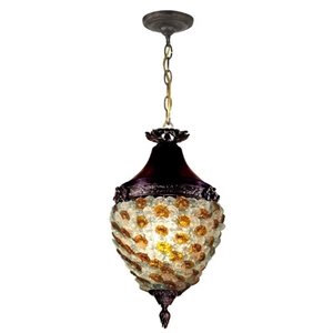 dale tiffany glass flower hanging fixture
