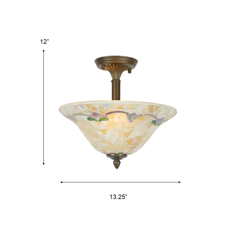 Dale Tiffany Johana Mosaic Flush Mount