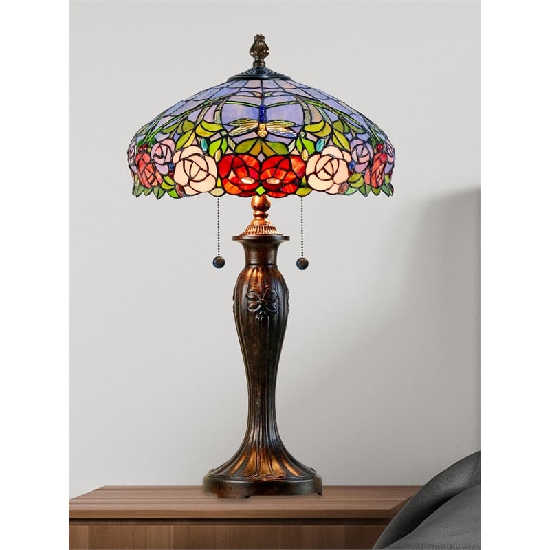 Dale Tiffany Zenia Rose Table Lamp