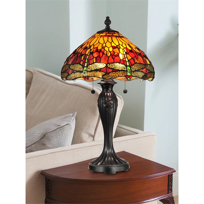 Dale Tiffany Reves Dragonfly Table Lamp
