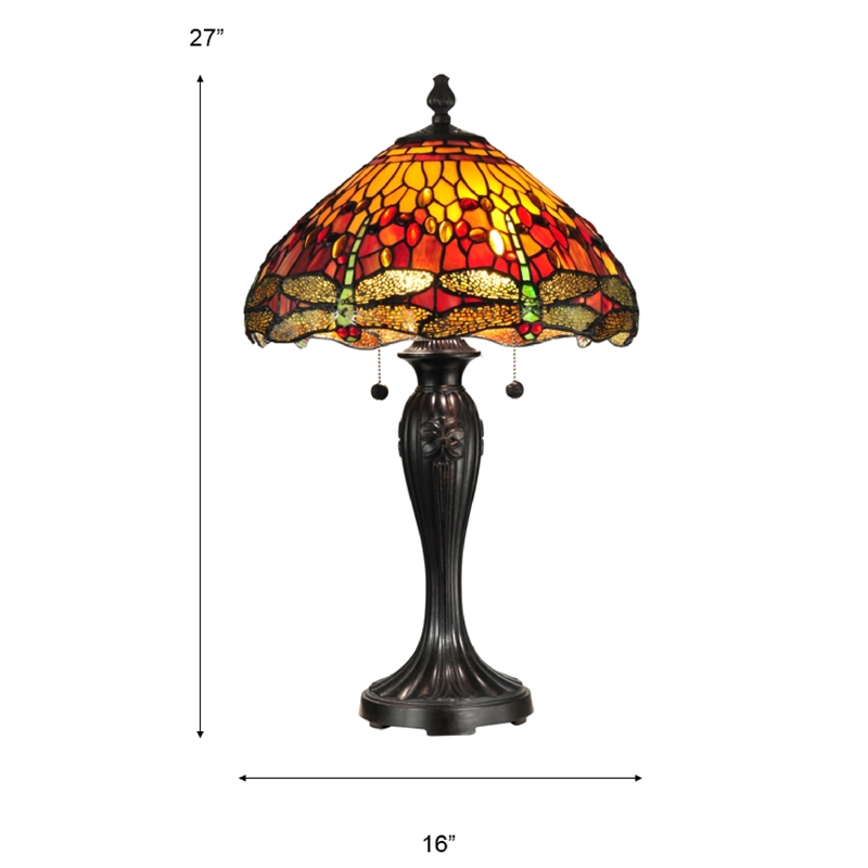 Dale Tiffany Reves Dragonfly Table Lamp