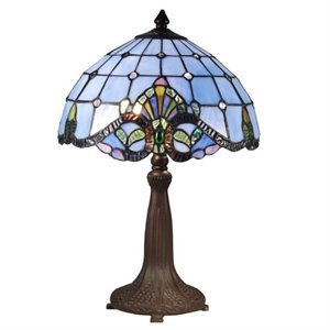 dale tiffany blue baroque table lamp