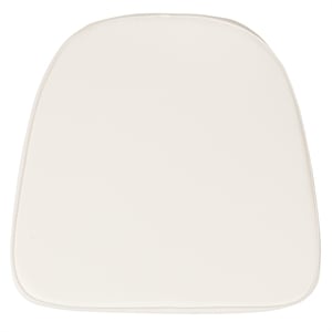 Flash Furniture Soft Chiavari Fabric Seat Cushion in Ivory