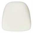 Flash Furniture Hard Chiavari Fabric Seat Cushion in Ivory