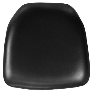 flash furniture hard chiavari faux leather seat cushion