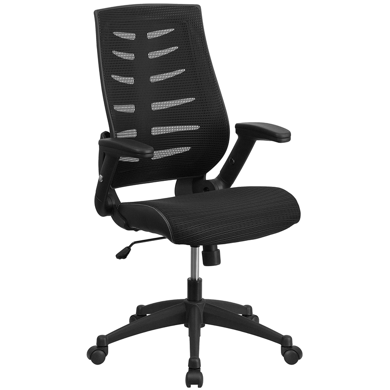 Flash Furniture High Back Swivel Office Chair in Black