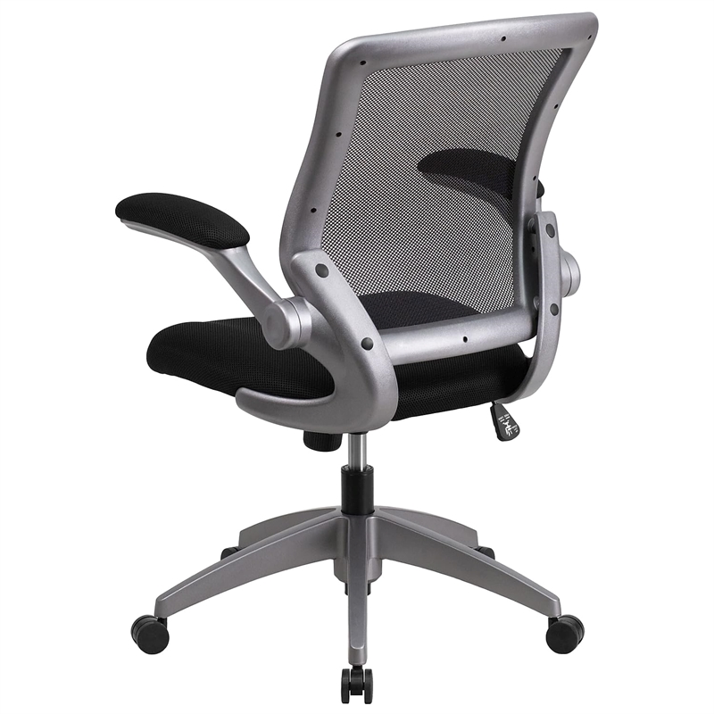 Flash Furniture Mesh Swivel Office Chair in Black
