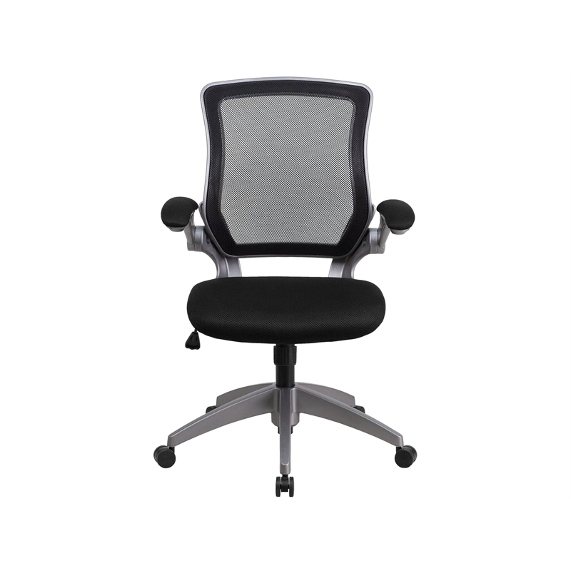 Flash Furniture Mesh Swivel Office Chair in Black