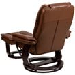 Flash Furniture Leather Recliner in Vintage Brown