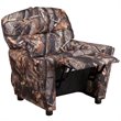 Flash Furniture Fabric Kids Recliner with Cup Holder in Camouflage Brown