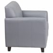 Flash Furniture Leather Reception Chair in Gray