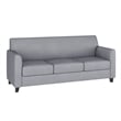 Flash Furniture Leather Reception Sofa in Gray