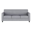 Flash Furniture Leather Reception Sofa in Gray