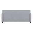 Flash Furniture Leather Reception Sofa in Gray
