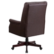 Flash Furniture High Back Leather Swivel Office Chair in Brown