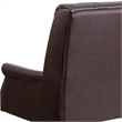 Flash Furniture High Back Leather Swivel Office Chair in Brown