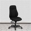 Flash Furniture High Back Fabric Swivel Office Chair in Black