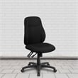 Flash Furniture Mid Back Fabric Swivel Office Chair in Black