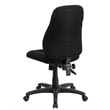 Flash Furniture Mid Back Fabric Swivel Office Chair in Black