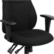 Flash Furniture Mid Back Fabric Swivel Office Chair in Black