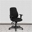 Flash Furniture Mid Back Fabric Swivel Office Chair in Black