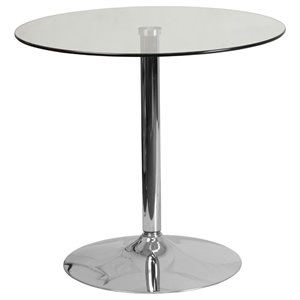 Flash Furniture 31.5&quot Round Glass Top Dining Table