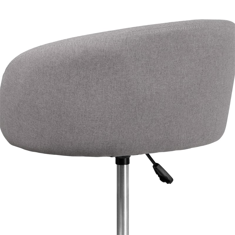 Flash Furniture Fabric Adjustable Bar Stool in Gray