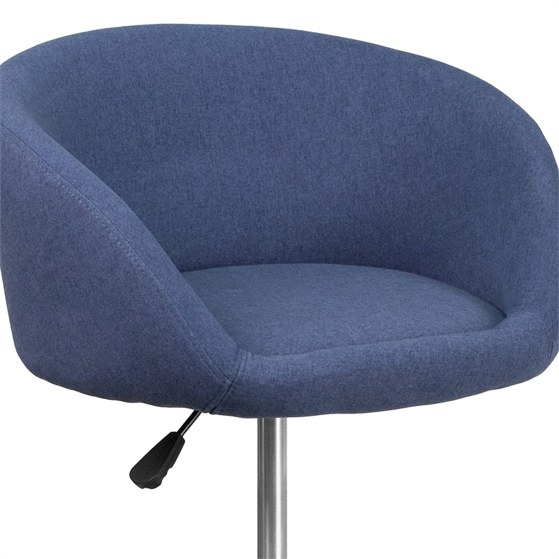 Flash Furniture Fabric Adjustable Bar Stool in Blue