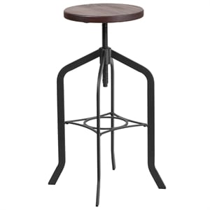 Flash Furniture 30&quot Barstool with Adjustable Wood Seat