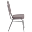 Flash Furniture Fabric Banquet Stack Chair in Silver and Gray