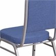Flash Furniture Fabric Banquet Stack Chair in Silver and Blue