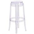 Flash Furniture 30&quot Backless Transparent Bar Stool