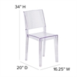 Flash Furniture Transparent Stacking Chair