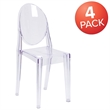 Flash Furniture Transparent Stacking Chair