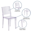 Flash Furniture Transparent Stacking Chair